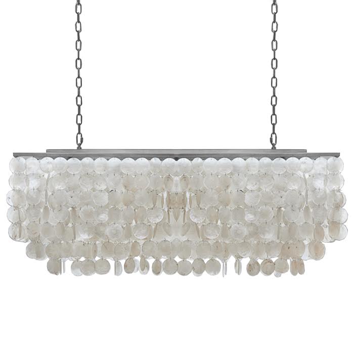 Люстра rectangle SHELL Chandelier 2 cascades