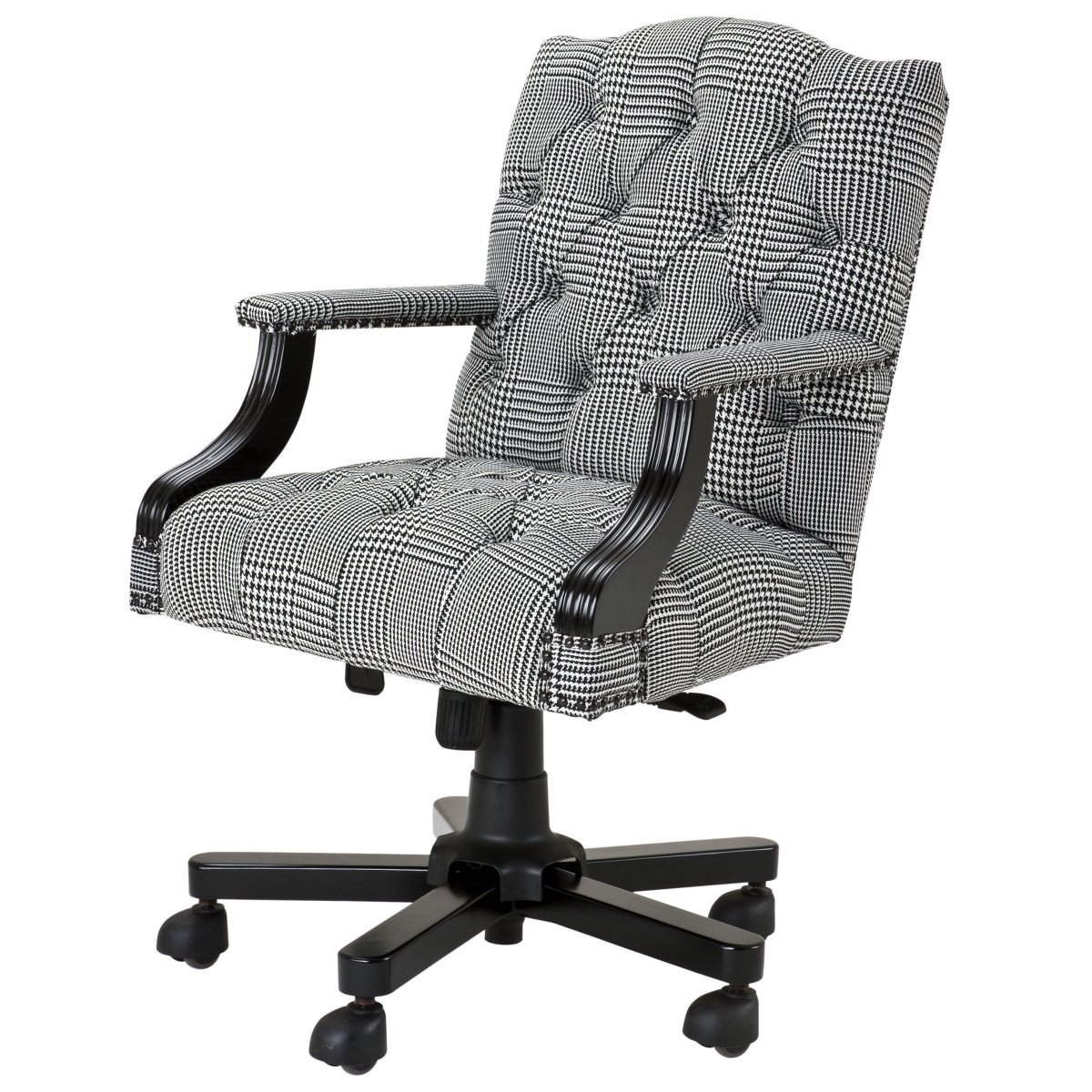 Офисное кресло Eichholtz Desk Chair Burchell black & white
