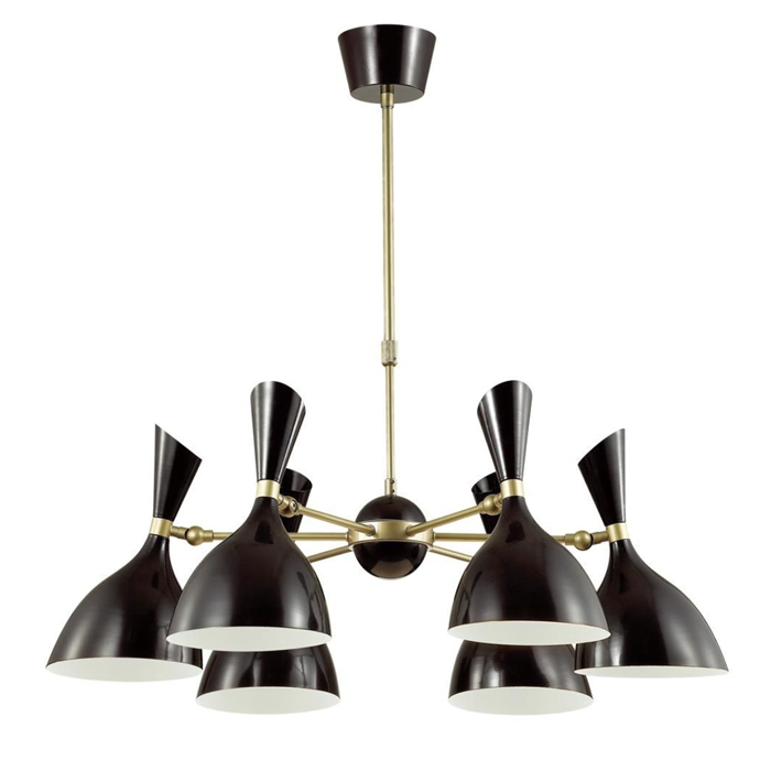 Люстра Duke Chandelier 6 black