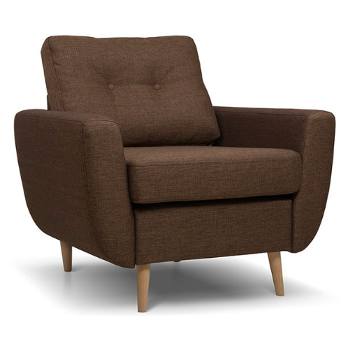 Кресло Dublin Armchair коричневая шерсть