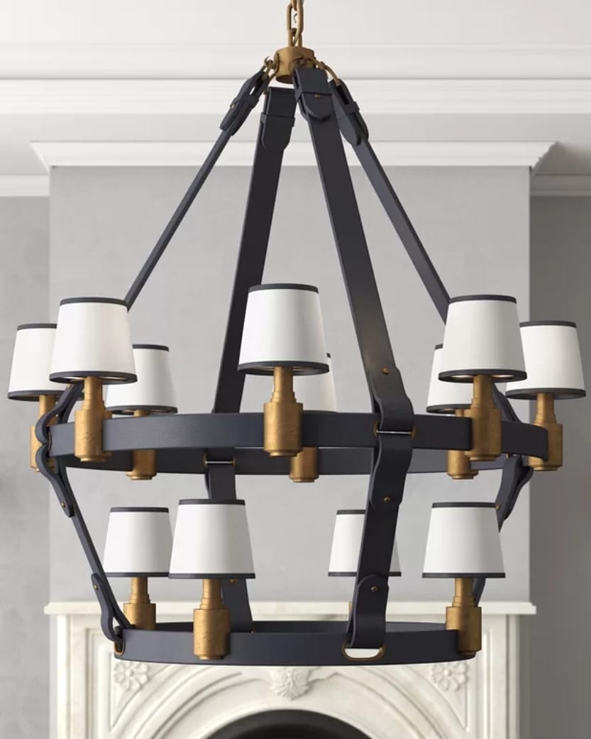 Люстра Visual Comfort RILEY BLACK 12L