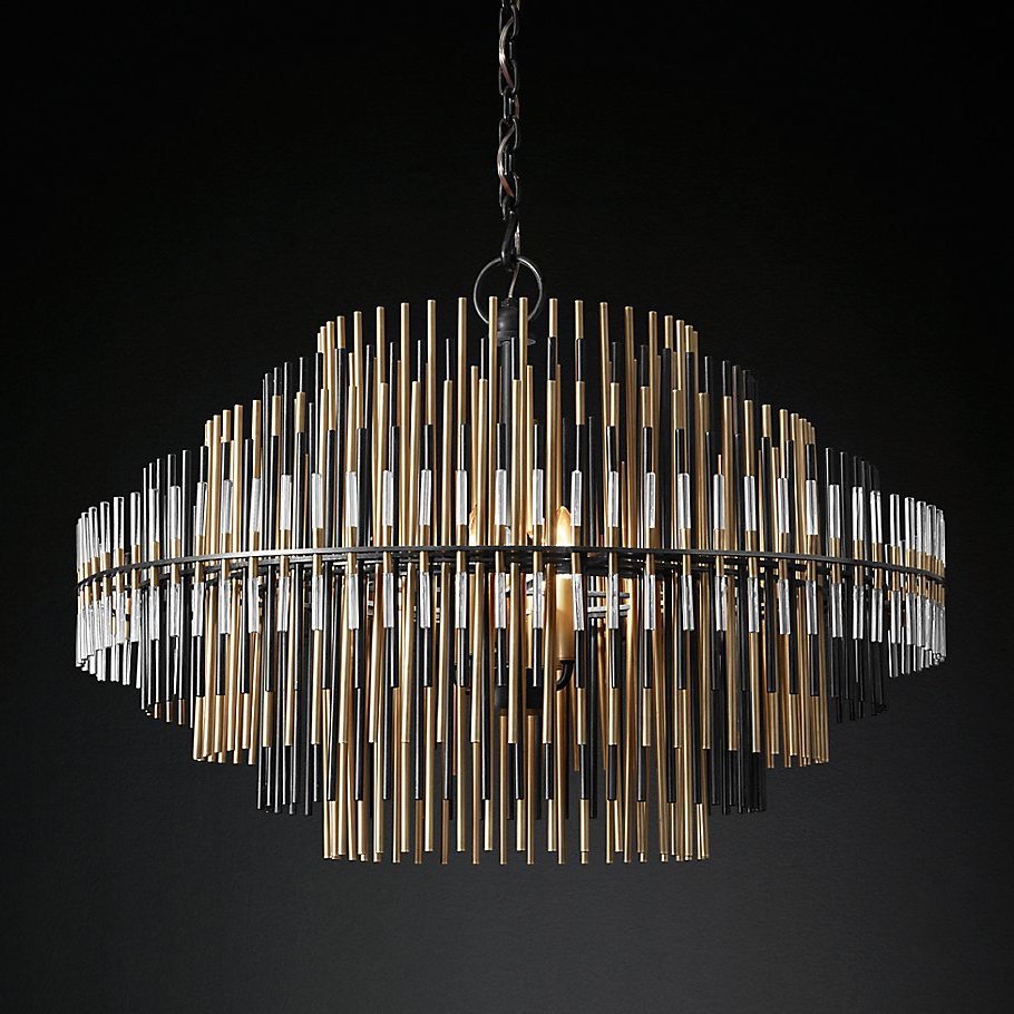 Люстра Restoration Hardware Emile Round Chandelier Chrome II