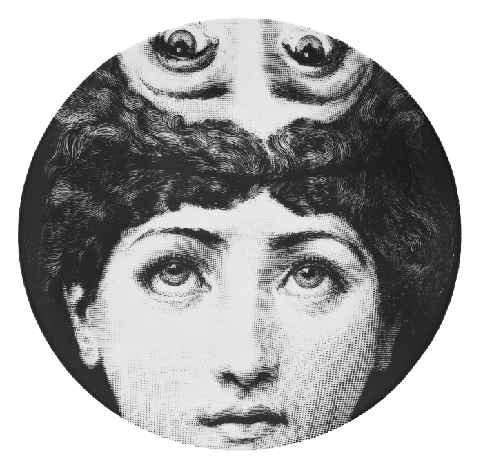 Декоративная тарелка Fornasetti 30.CR.BW.R01-285