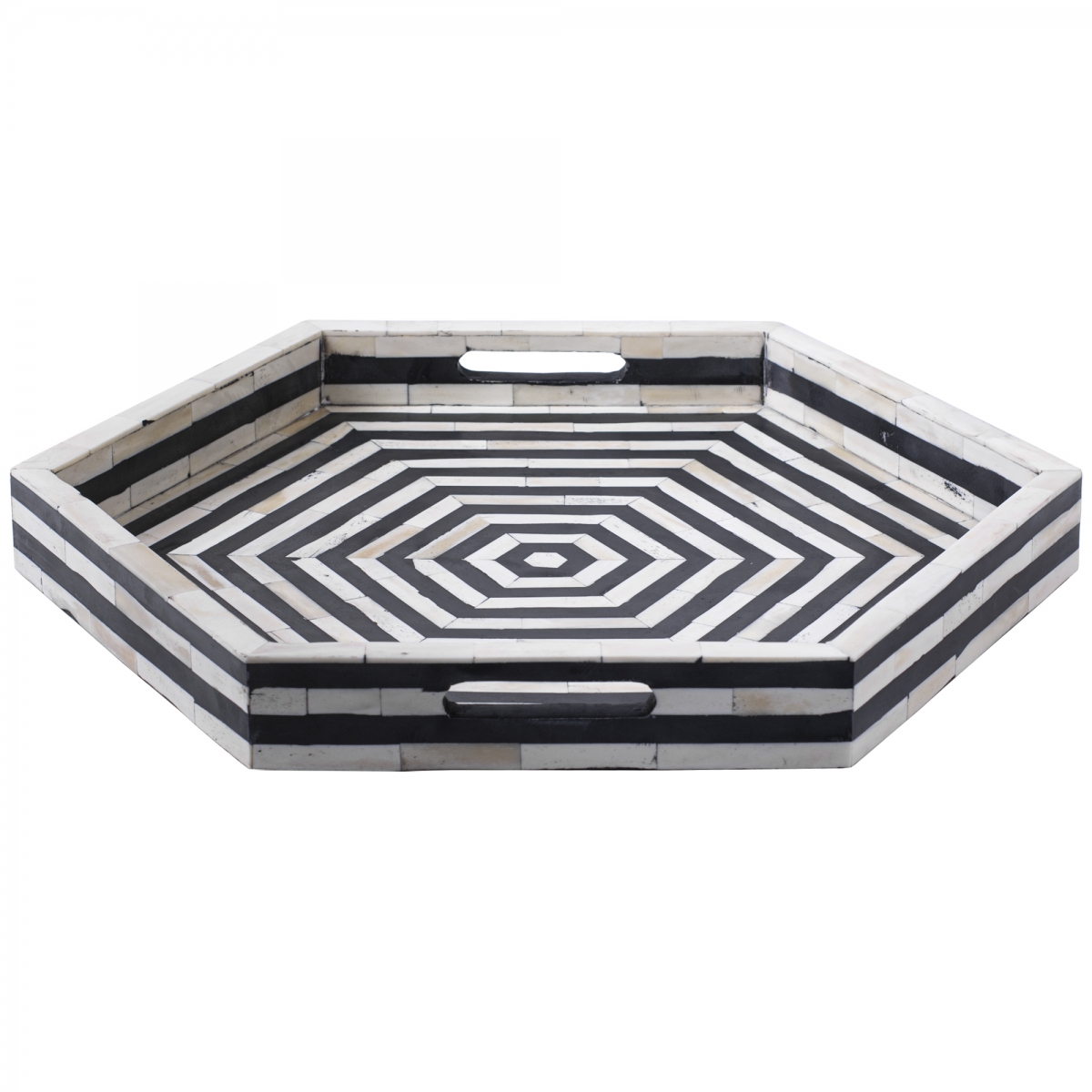 Поднос Geometric Инкрустация кость