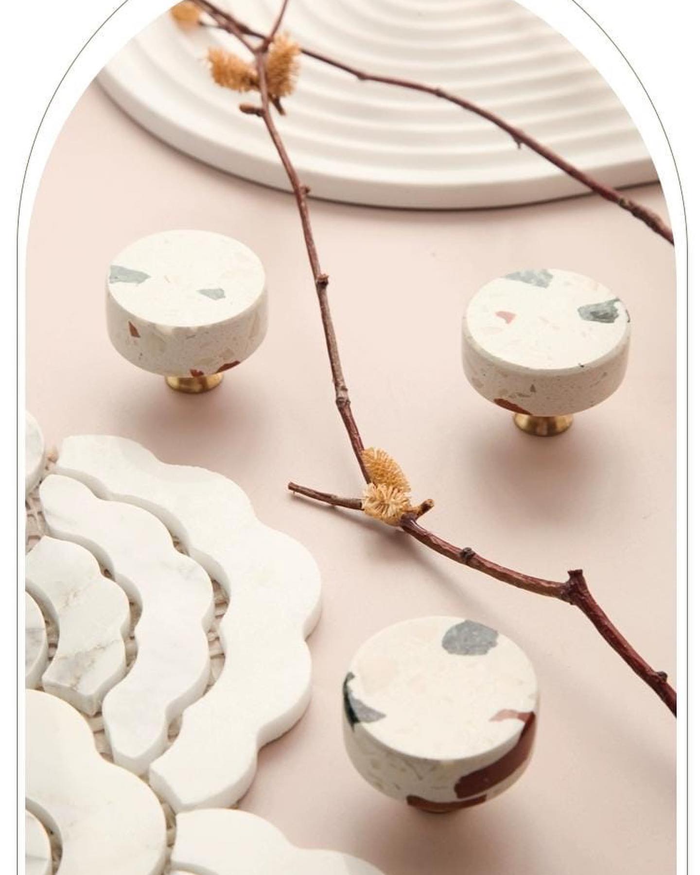 Мебельная ручка HOME DECO Marble QS-HK0119b