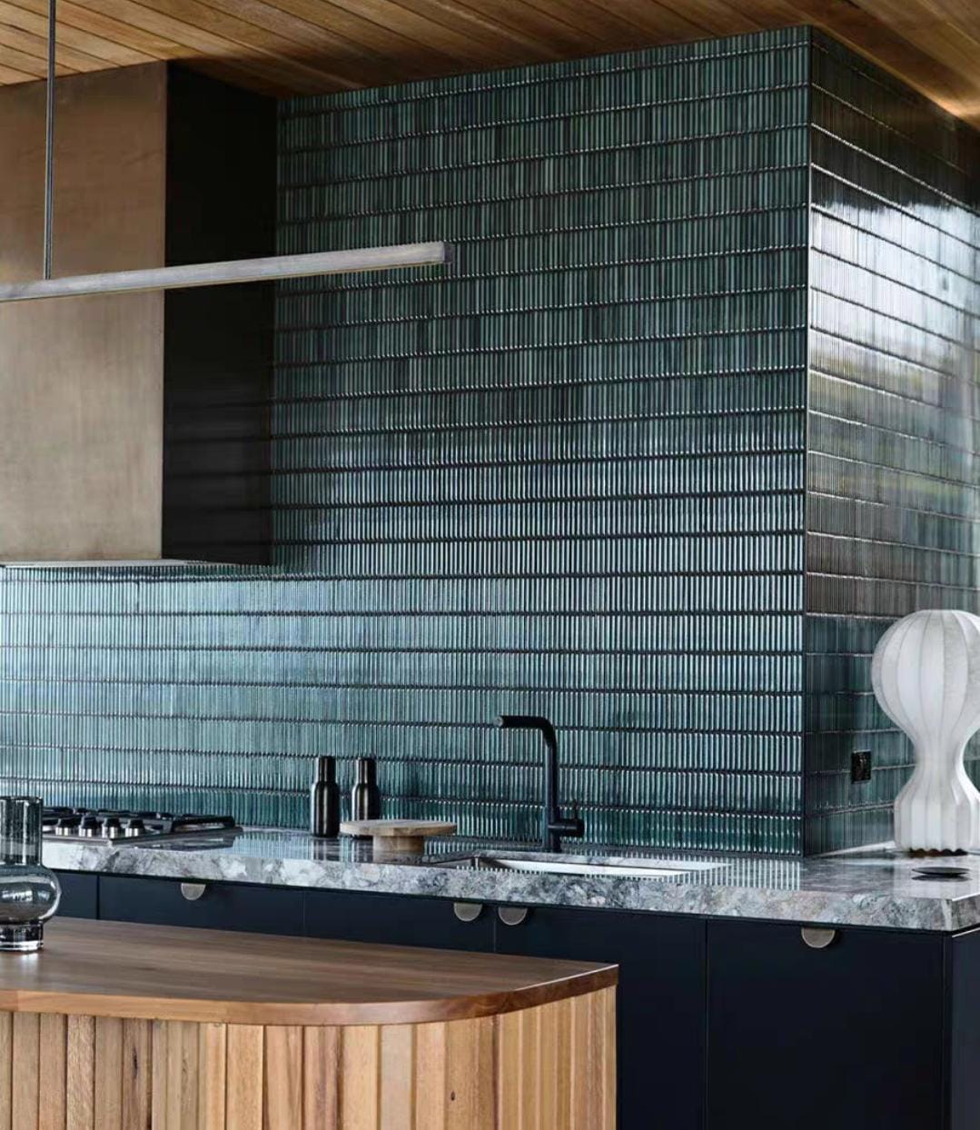 Мозаика ручной работы кобальт