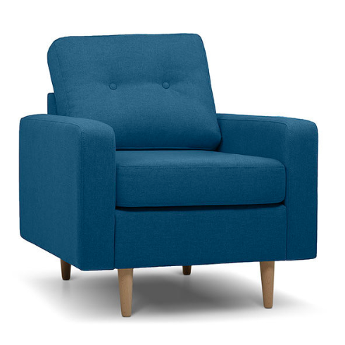 Кресло Alcott SVEN Armchair синяя шерсть