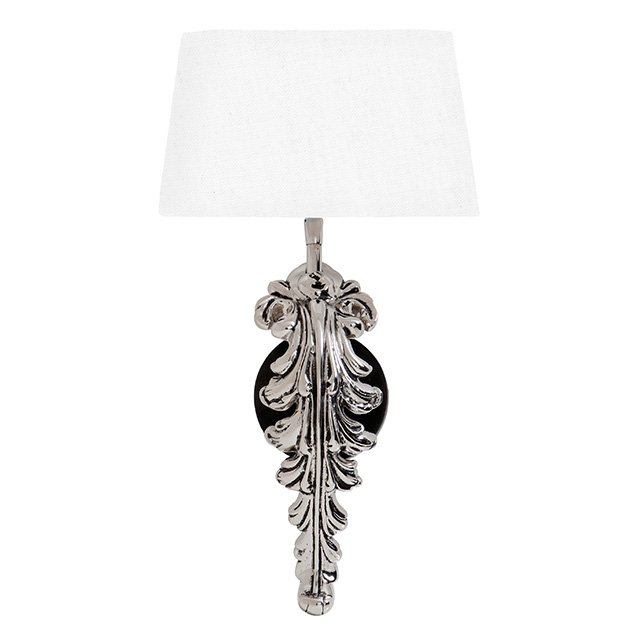 Бра Eichholtz Wall Lamp Beau Site Nickel+White