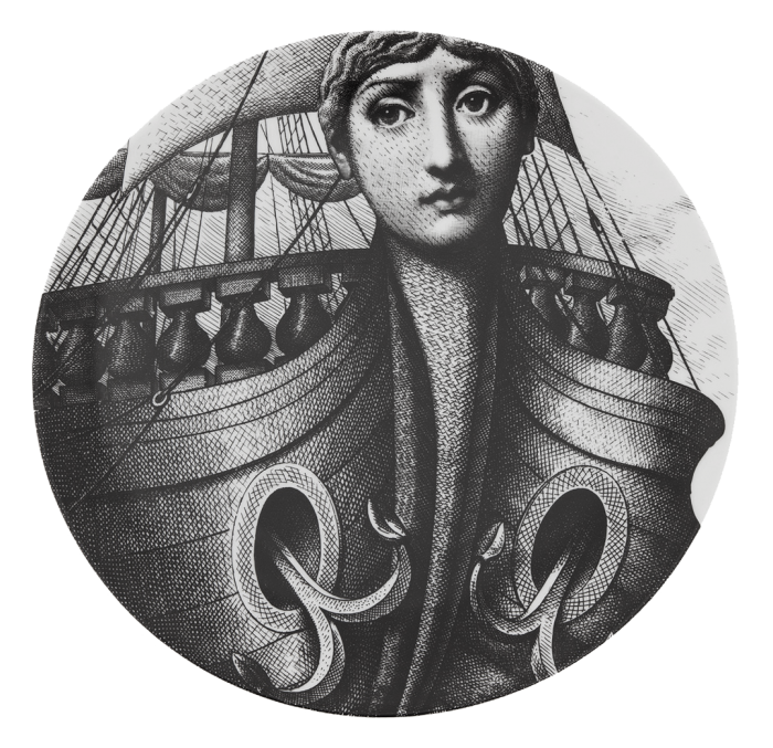 Декоративная тарелка Fornasetti 30.CR.BW.R01-177 designed by Piero Fornasetti
