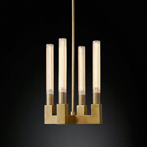 Люстра RH CANELLE Pendant lamp 4 Modern Brass