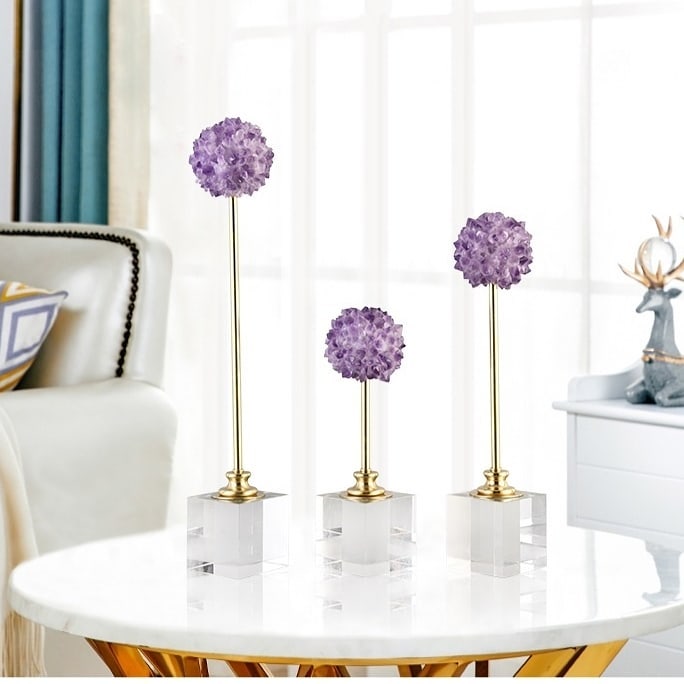 Статуэтка Цветение аметиста на подставке