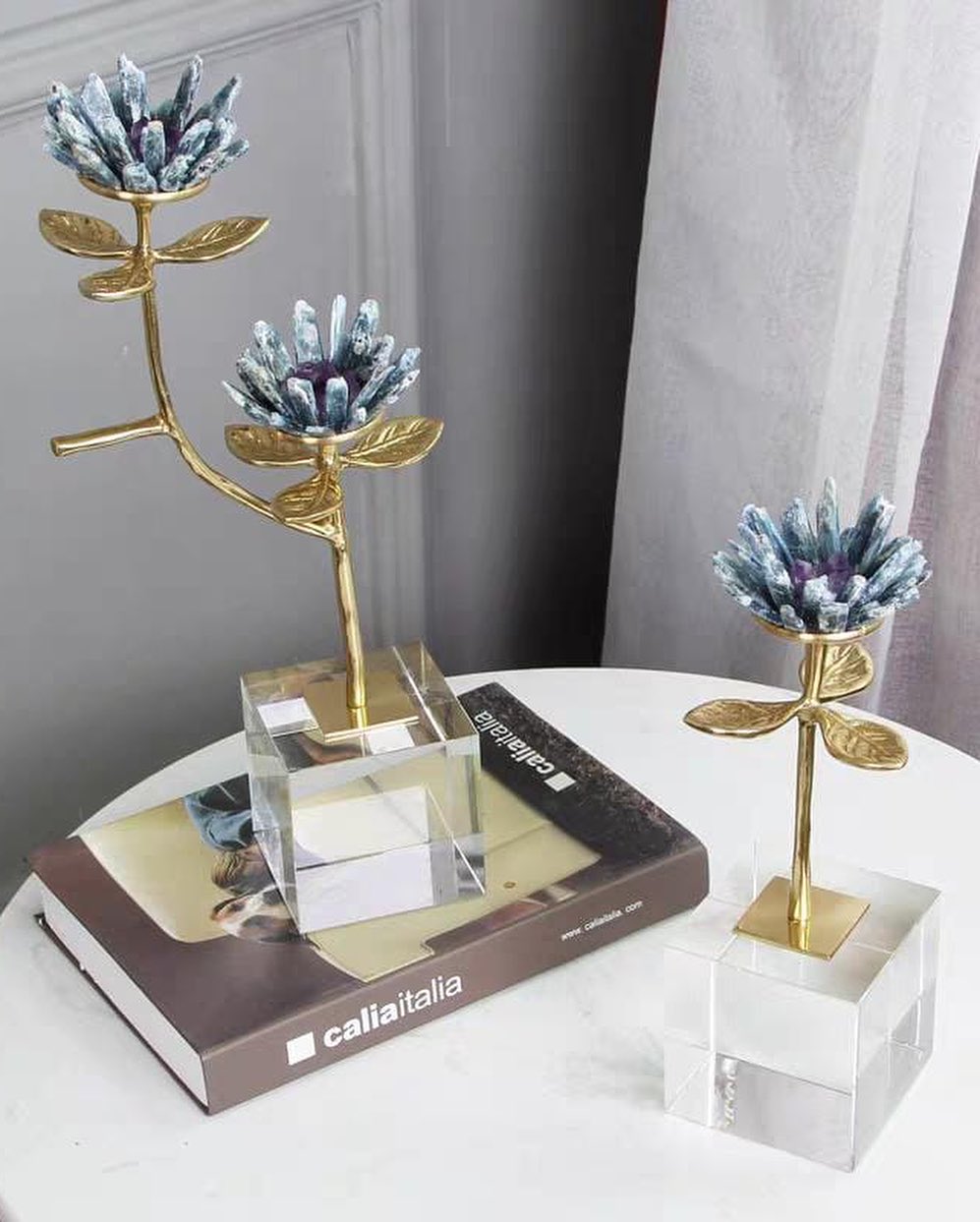 Статуэтка Цветок Double Blue Flower