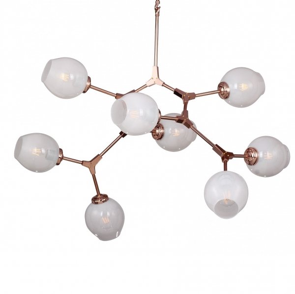 Люстра Lindsey Adelman Branching Bubble Chandelier 8 Milk