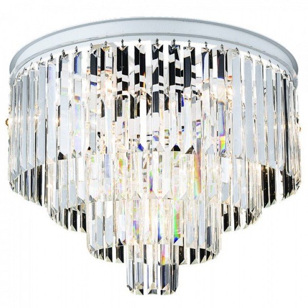 Потолочный светильник RH Odeon Clear Glass ceiling chandelier 4 Square