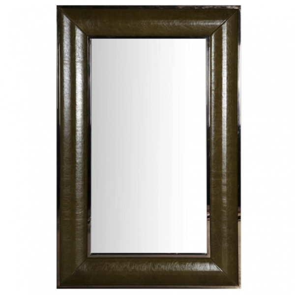 Зеркало Leather Lux Mirror Square Oliva