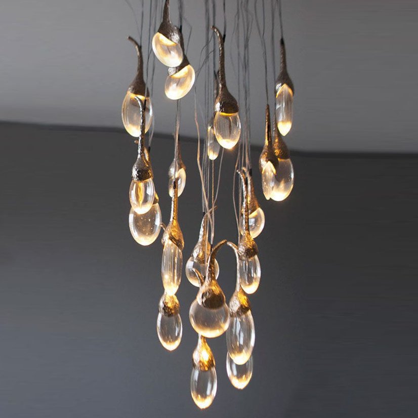 Люстра OCHRE Seed Cloud installation designed by Joanna Bibby & Harriet Maxwell Macdonald