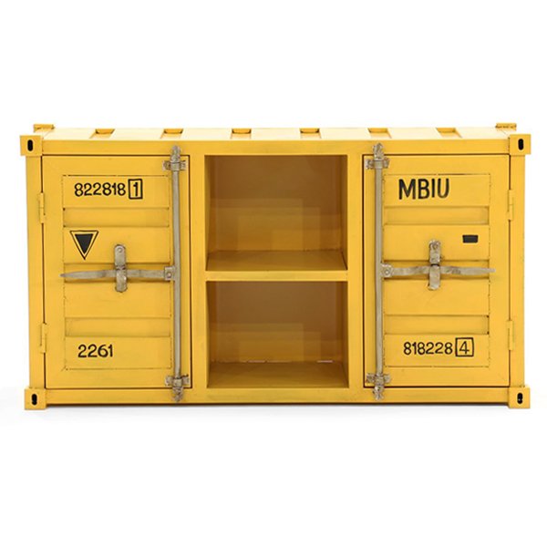 ТВ тумба Loft TV container yellow