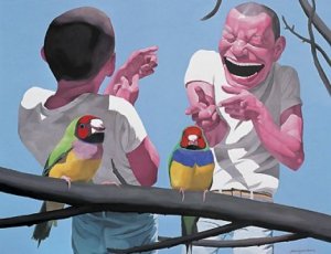 Картина Yue Minjun №24