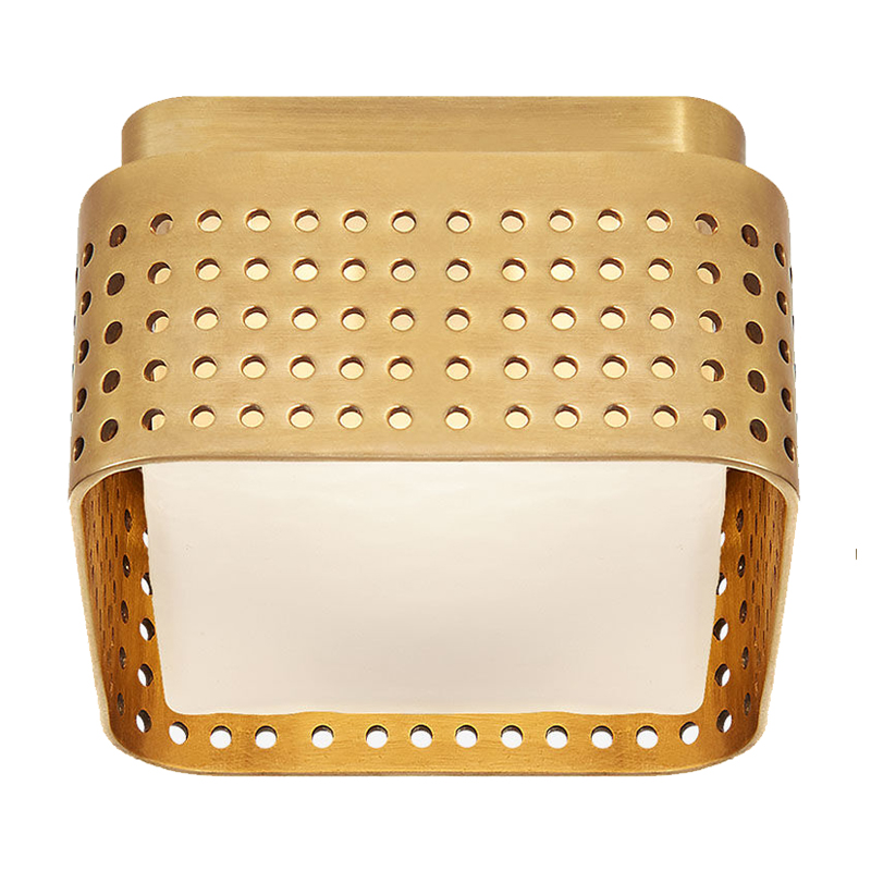 PRECISION Petite Flush Mount Brass designed by Kelly Wearstler