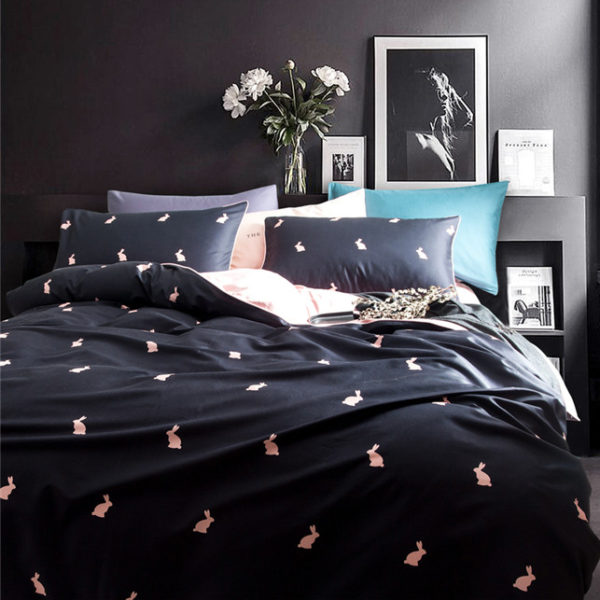 Rabbit dots linens