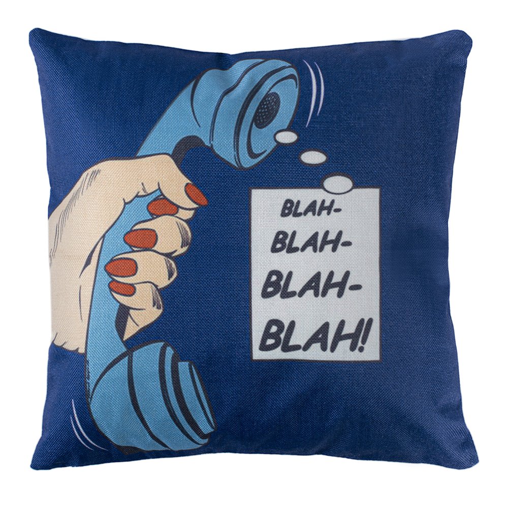 Декоративная подушка &quot;Blah-blah-blah&quot;