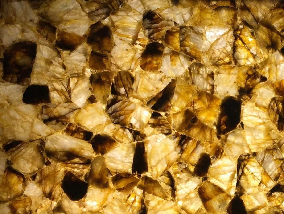 Слэб из жёлтого кварца