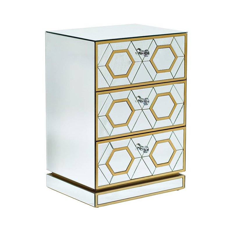 Комод Mirrored Commode 3 drawers
