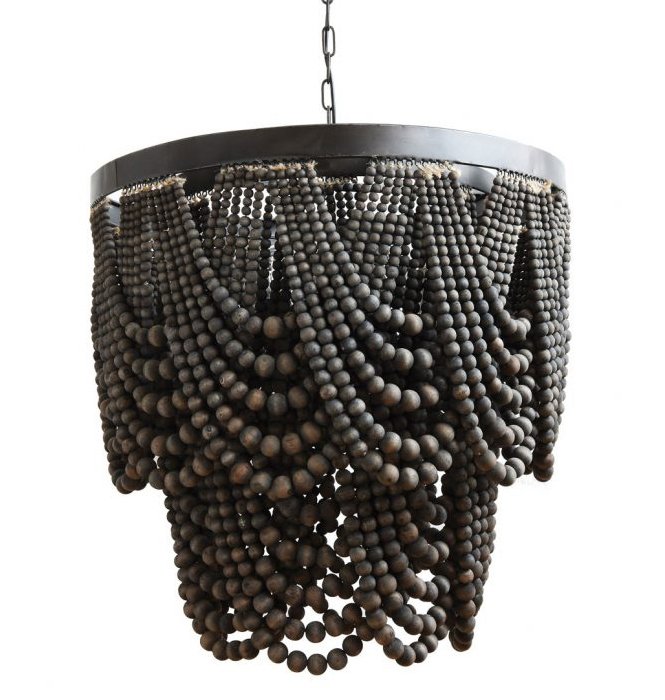 Люстра Amelia Wood Bead Chandelier