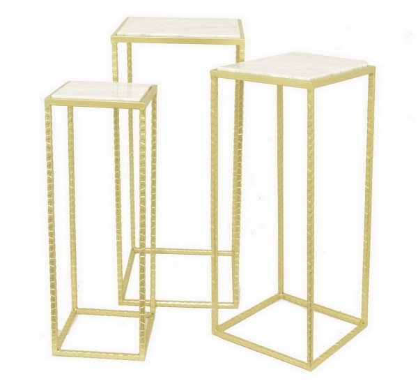 Набор из 3-х столов с мраморной поверхностью Marble Square