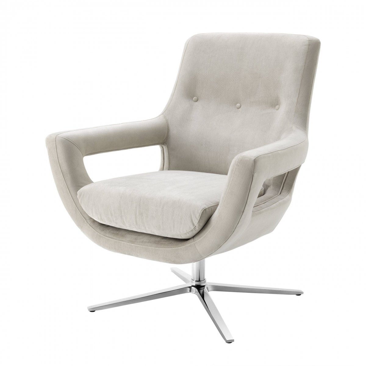 Кресло Eichholtz Swivel Chair Flavio Pebble Grey
