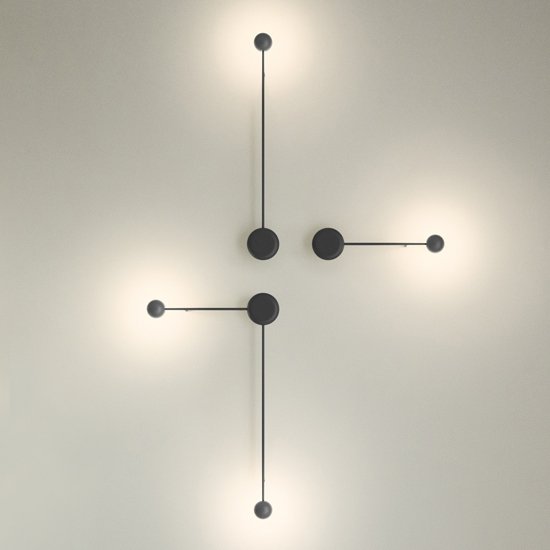 Бра Vibia Pin Wall Light black
