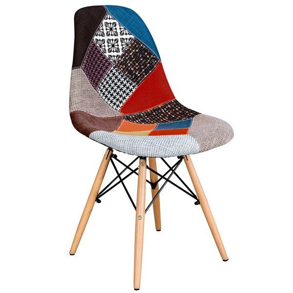 Стул Eames DSW Patchwork designed by Charles and Ray Eames in 1948