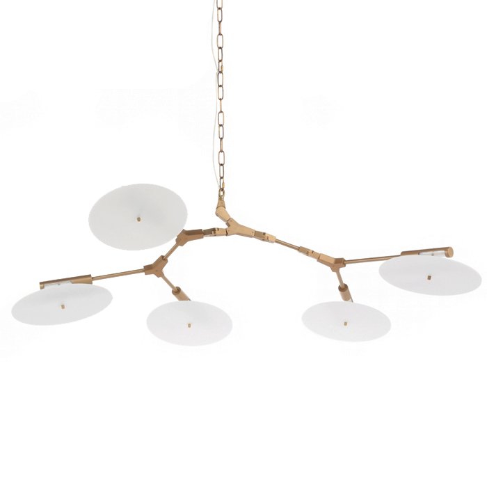 Люстра With Porcelain Disc 5 ламп