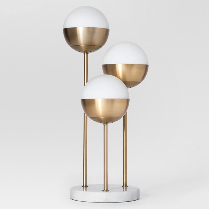 Geneva Glass Table Lamp Triple Globe