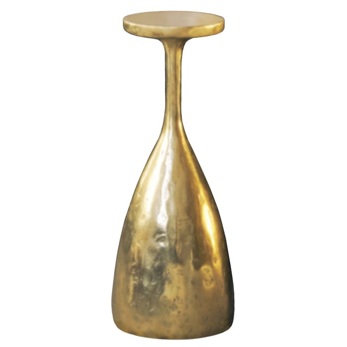 Philippe Hiquily Quille Laiton martele Side Table designed by Philippe Hiquily