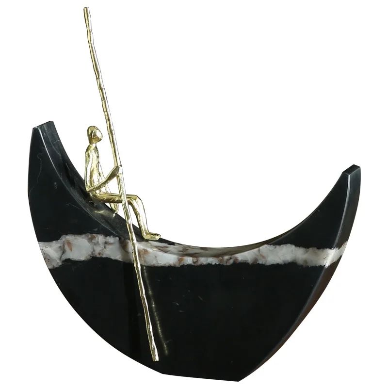 Статуэтка Лодочка из мрамора