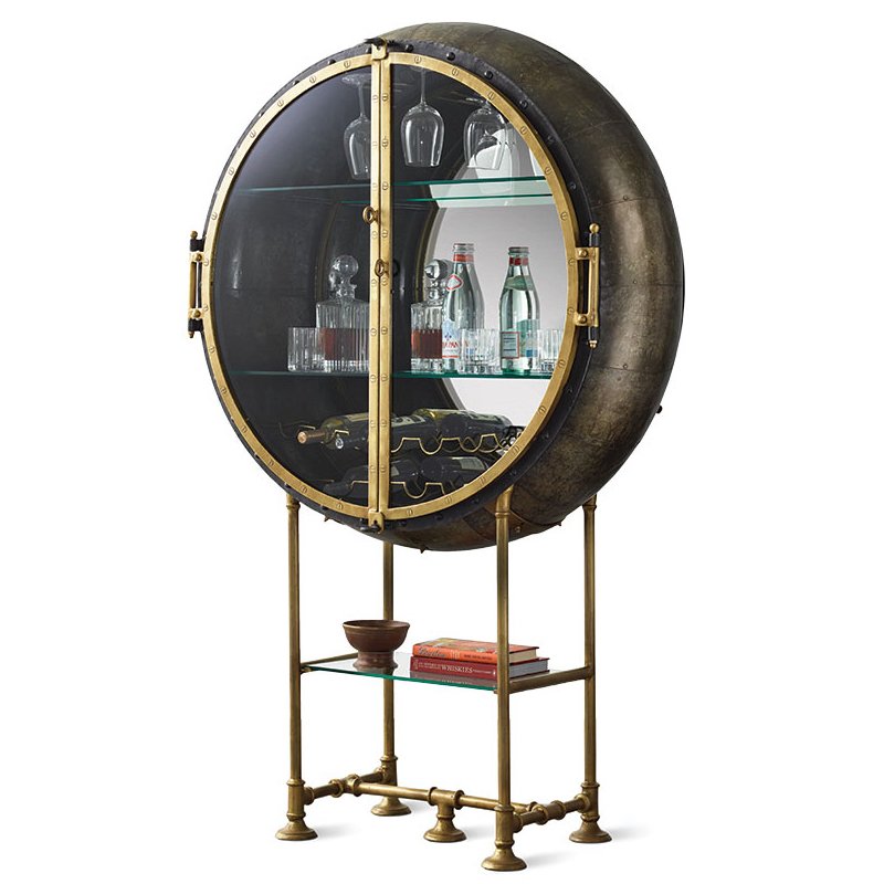 Шкаф Porthole Bar Restoration Hardware