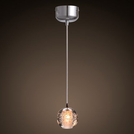 Светильник Bocci 14.1 Single Bubbles Led Crystal Glass 1 Ball designed by Omer Arbel