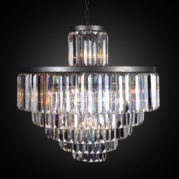 Люстра RH 1920s Odeon Clear Glass Fringe Chandelier - 6 rings