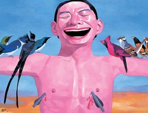 Картина Yue Minjun №38