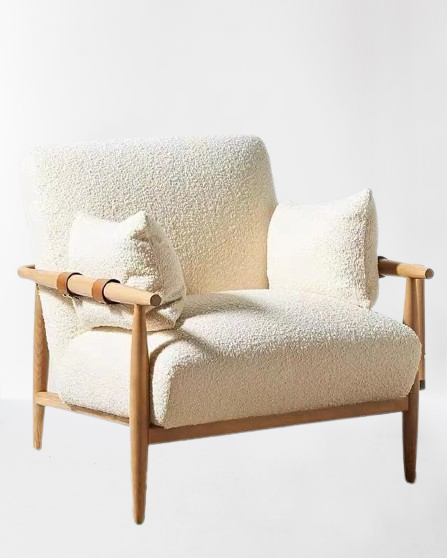 Кресло с подлокотниками и подушками Affectionate boucle