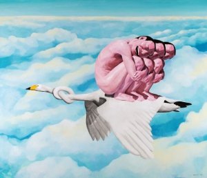 Картина Yue Minjun №13