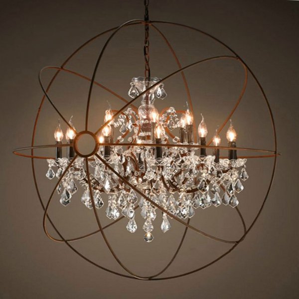 Люстра Restoration Hardware Foucault's Orb Crystal Chandelier