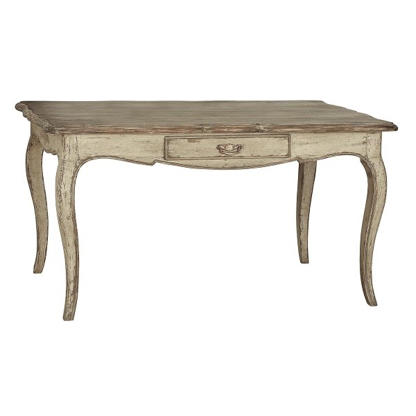Стол Provence BUREAU GRIS 1 TIROIR EN PIN MASSIF CHATEAU HQN1