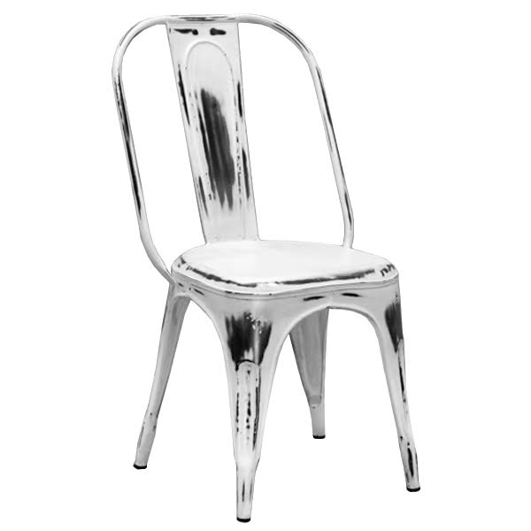 Кухонный стул Tolix Marais Chair Vintage White designed by Xavier Pauchard in 1934