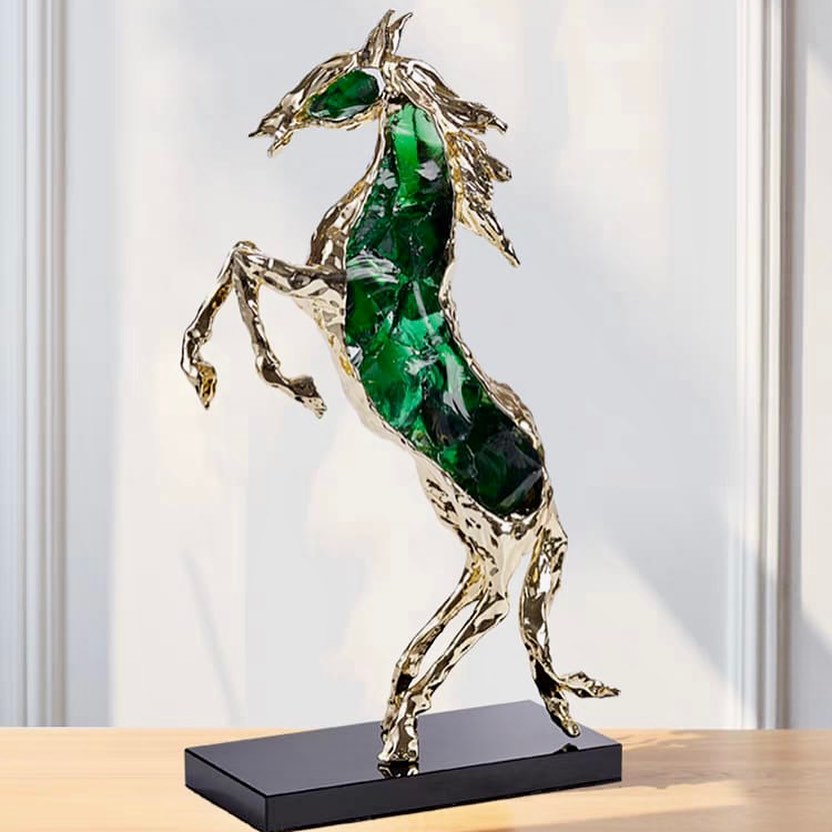 Статуэтка Лошадь Green Rearing Horse