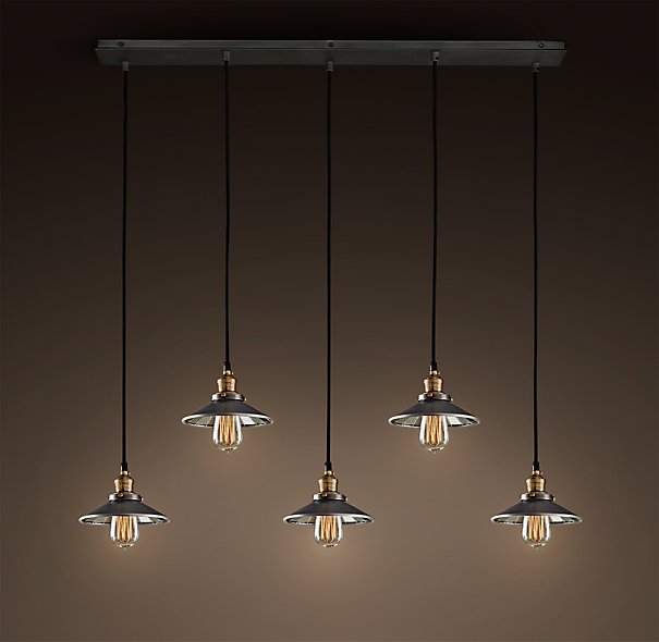 Люстра Loft Cone Pendant Reflector 5 Line
