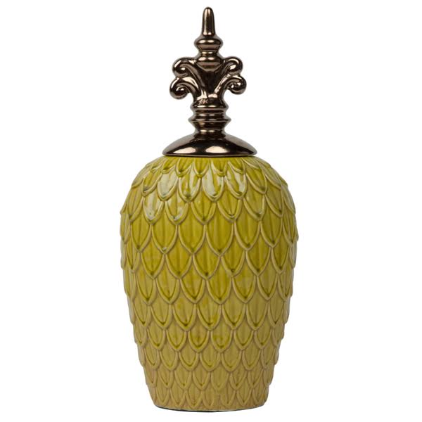 Ваза с крышкой Yellow Scales
