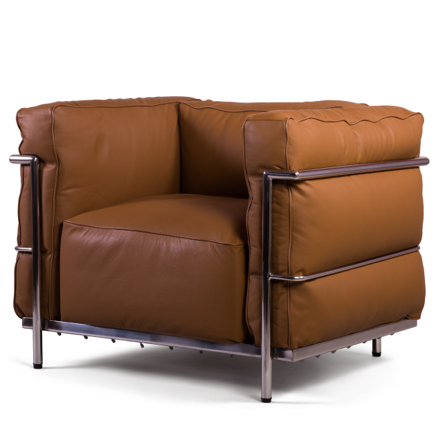 Кресло Le Corbusier LC3 brown designed by Le Corbusier
