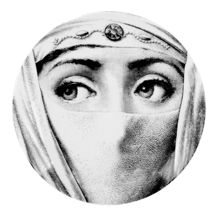 Декоративная тарелка Fornasetti 084 designed by Piero Fornasetti